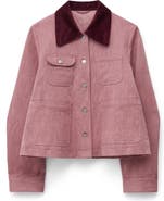 & Other Stories A-Line Stretch Cotton Twill Jacket
