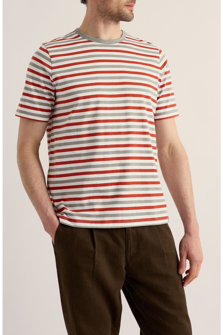 Seven Seas Sailor Striped T-shirt, Main, color, DUET MINI CORNISH ELM
