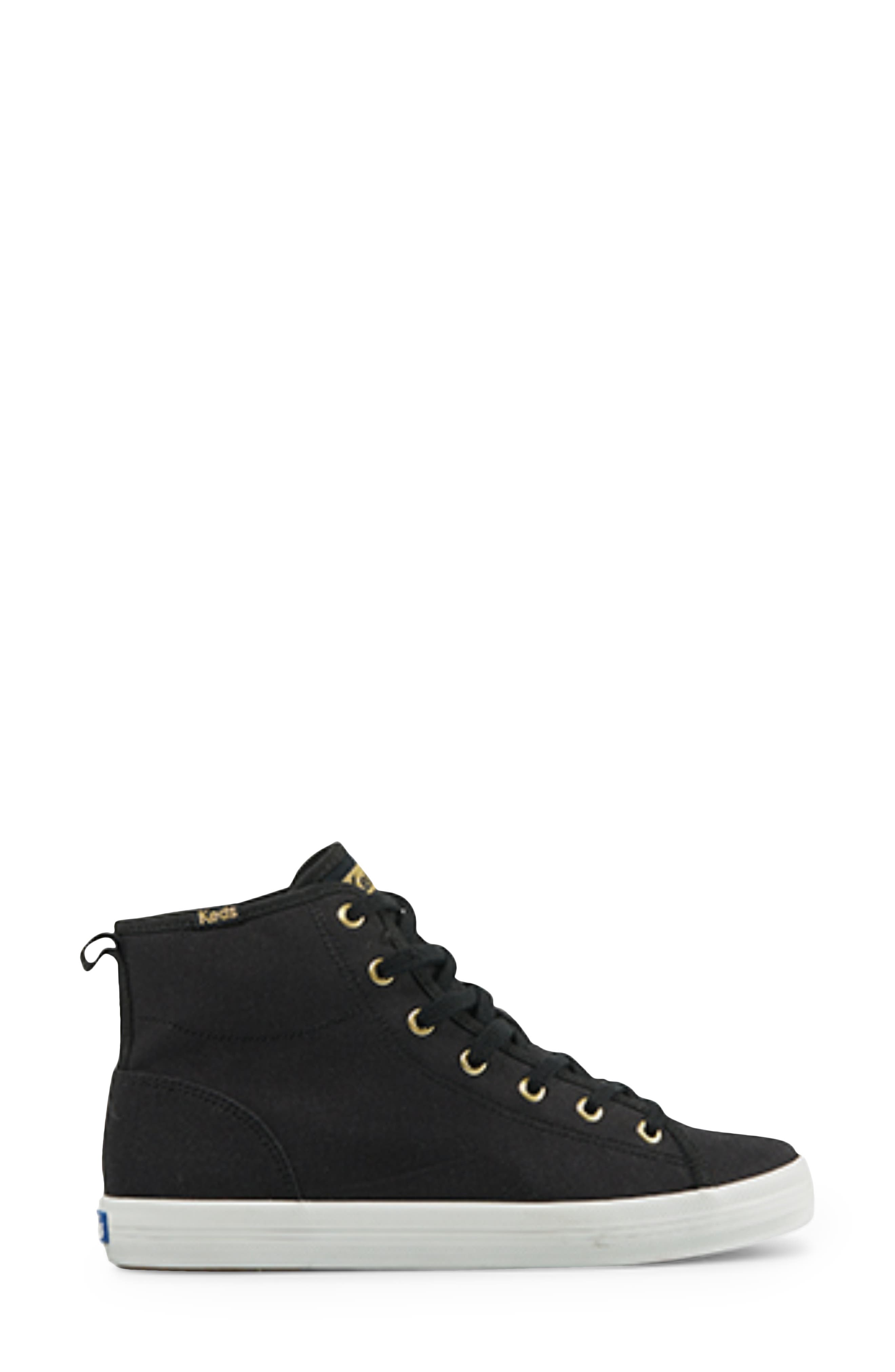 Keds<sup>®</sup> Kickstart High Top Sneaker, Alternate, color, Black