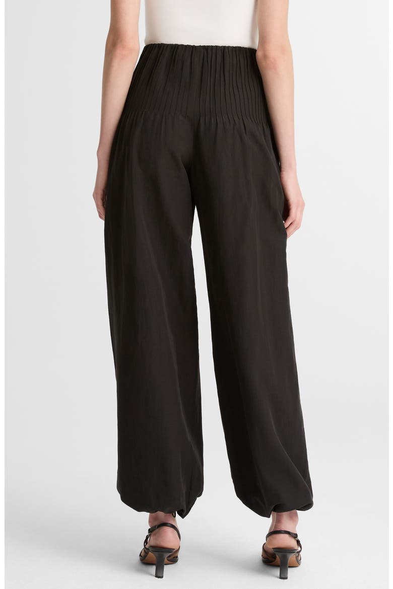 Pintuck Detail Balloon Pants, Alternate, color, BLACK