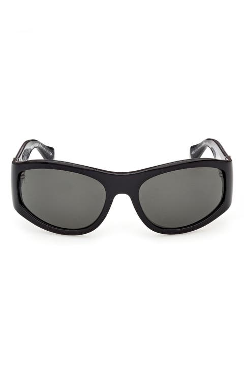 60mm Oval Sunglasses