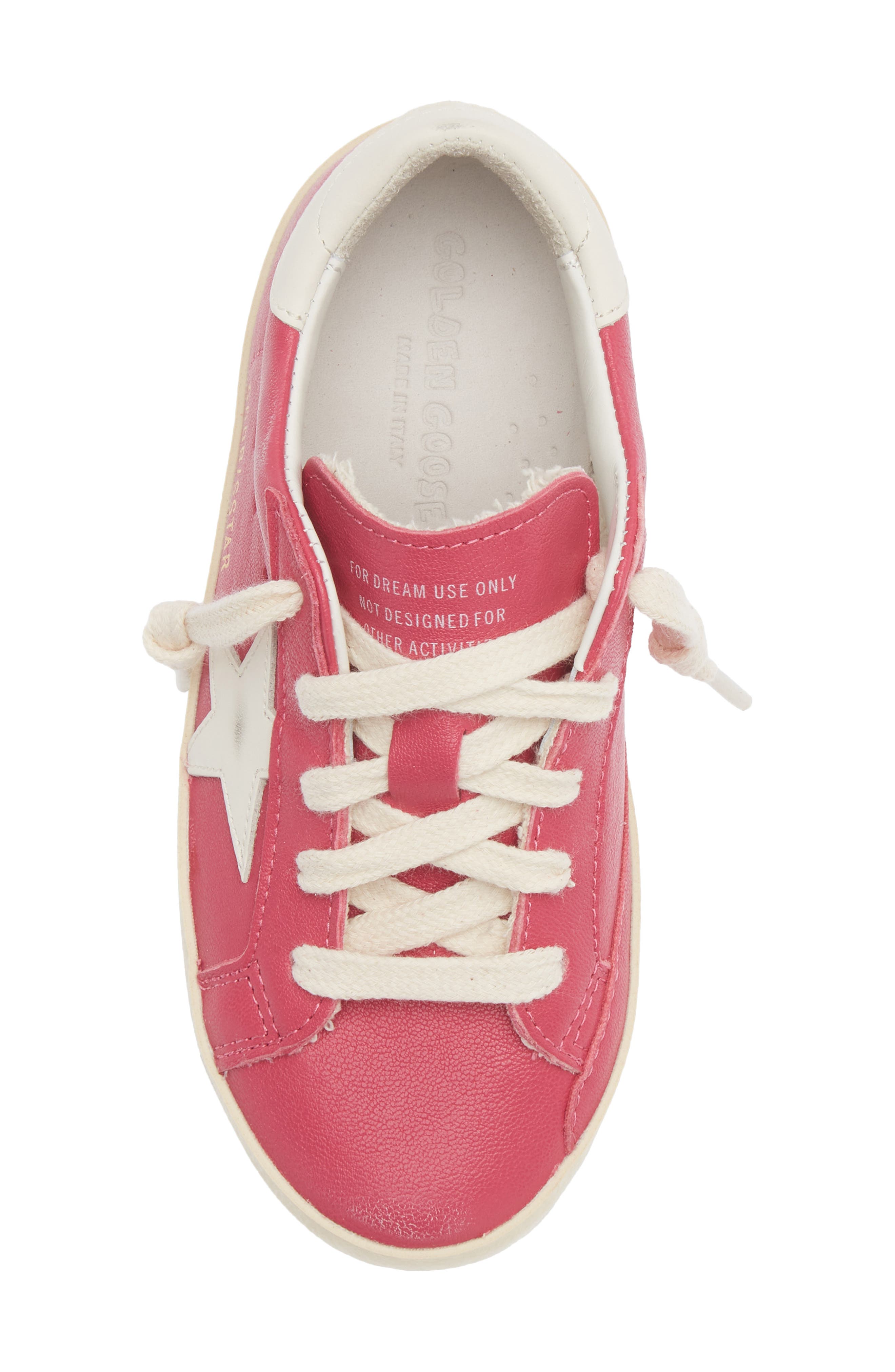 Kids' Super-Star Sneaker, Alternate, color, HOT PINK/ CREAM