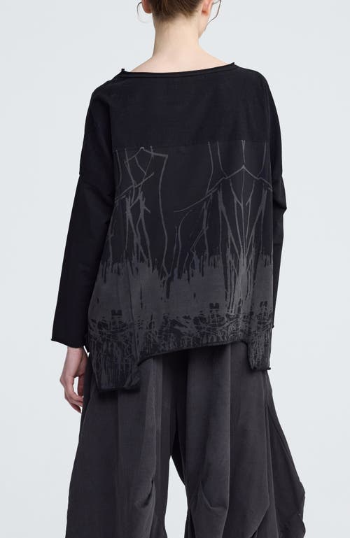 Luukaa Cristal Textured Blouse In Black