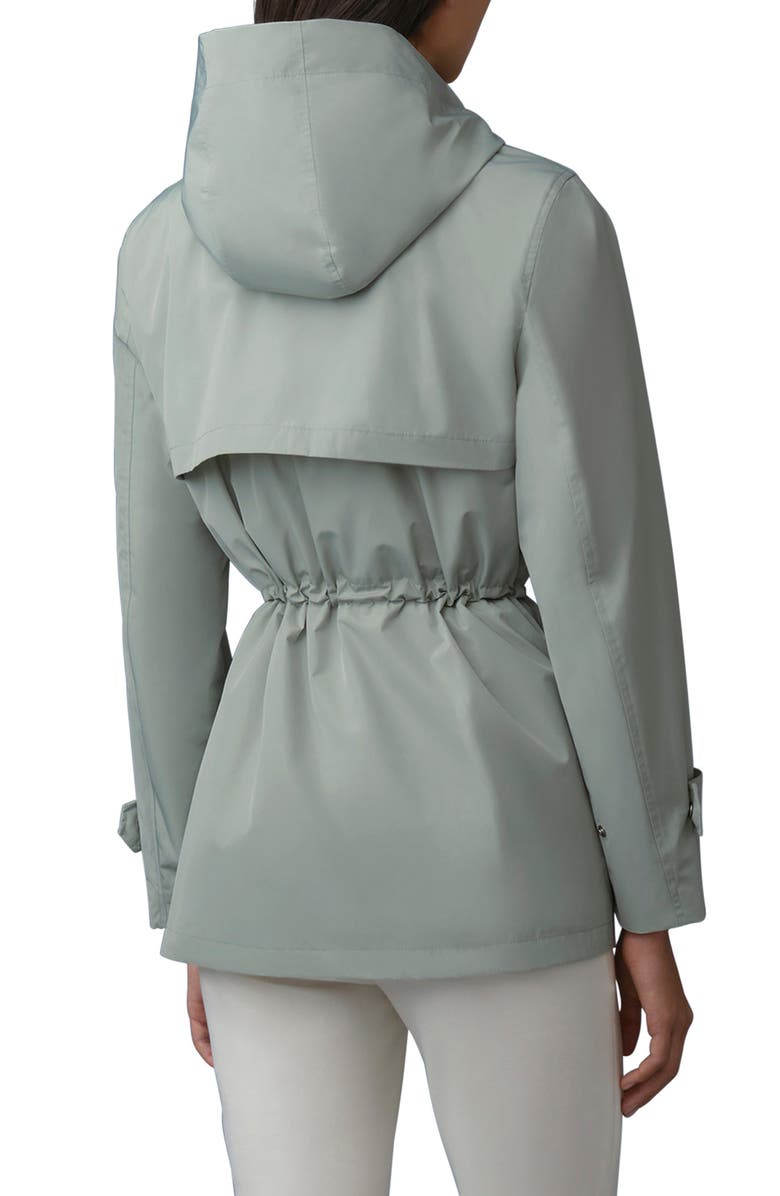 Mackage Melany Hooded Rain Jacket, Alternate, color, Jade