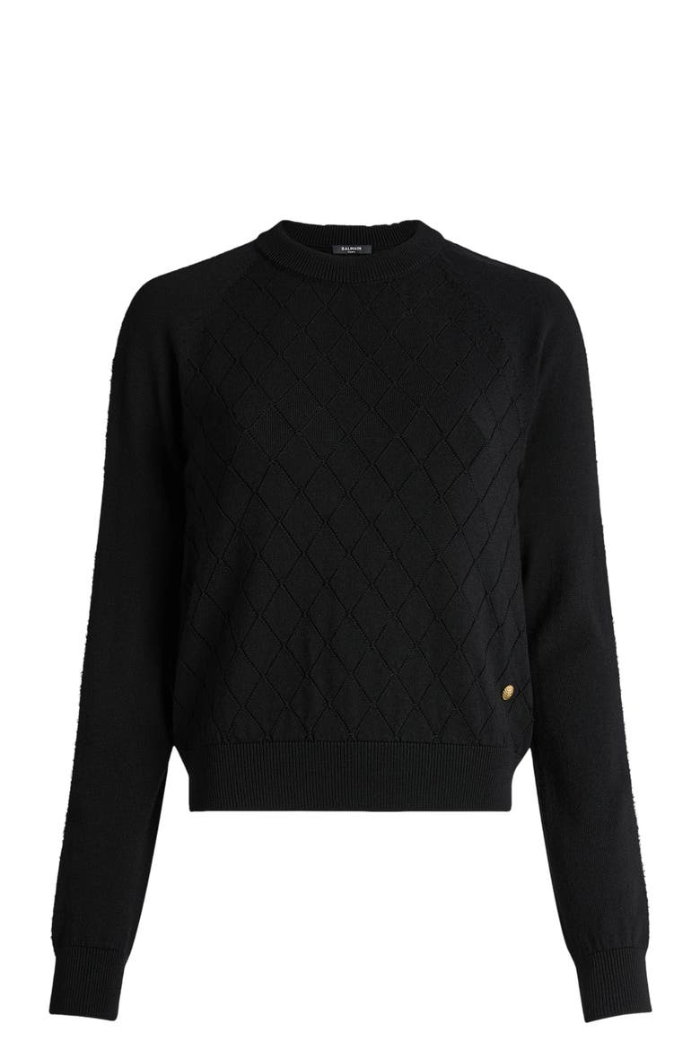 Knit jumper, Alternate, color, black