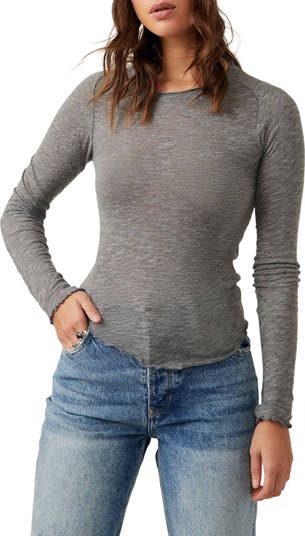 Free People Be My Baby Long Sleeve Knit Top | Nordstrom