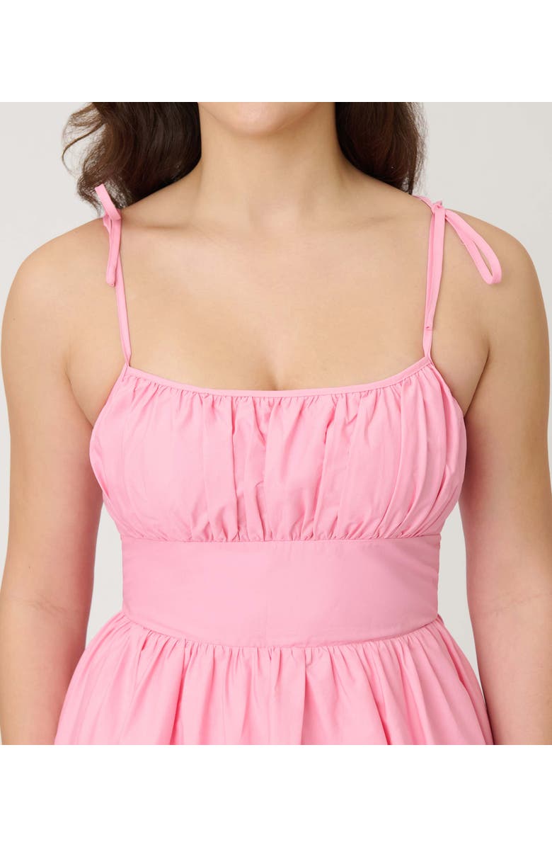 Unique Vintage 1950s Cotton Swing Dress, Alternate, color, Rose Pink Solid