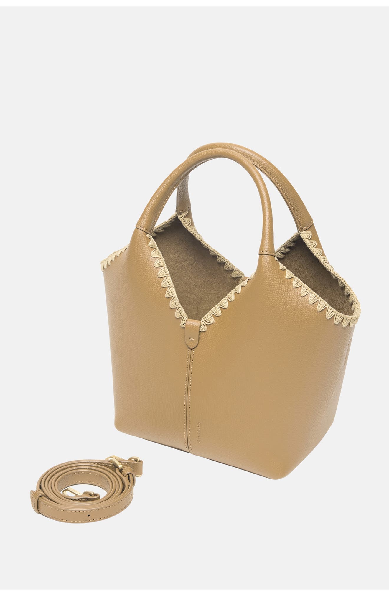Vanessa Leather Satchel, Alternate, color, BROWN SUGAR