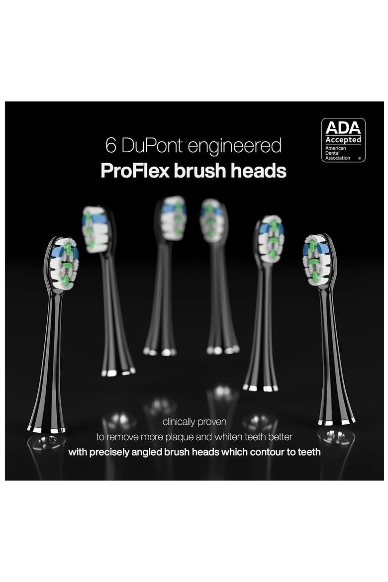 Black Series PRO UV – Ultra-Whitening Electric Toothbrush with UV Sanitizing Base, Alternate, color, BLACK