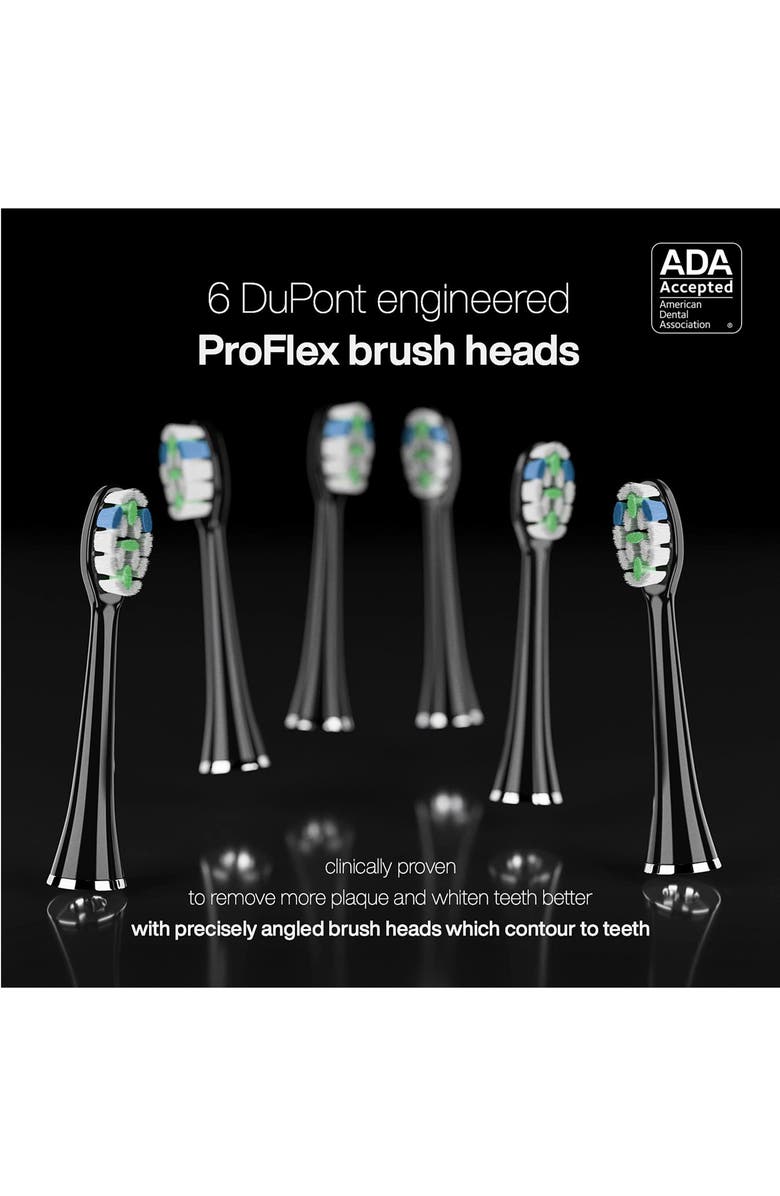 AQUASONIC Black Series Pro Ultrasonic Whitening Toothbrush, Alternate, color, Black
