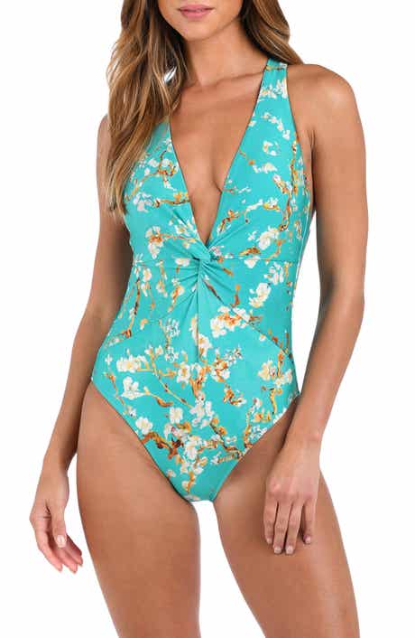 L'AGENCE Hadley Cherry Twist One-Piece Swimsuit