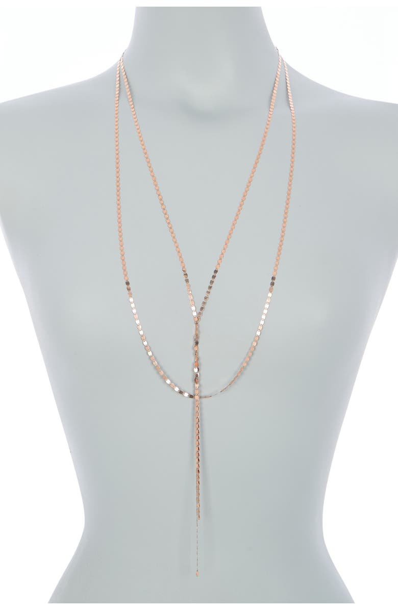 LANA Long Nude Blake Layered Necklace, Alternate, color,