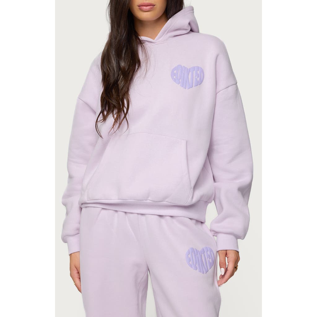 Edikted Major Love Hoodie In Purple