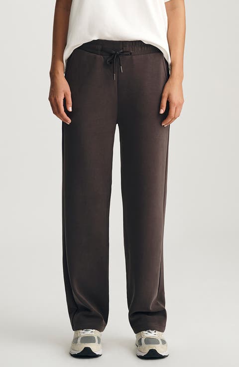 Sporty Luxe Drawstring Sweatpants