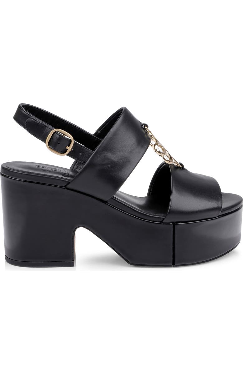 CLERAE Coraj Platform Sandal, Alternate, color, Black Leather