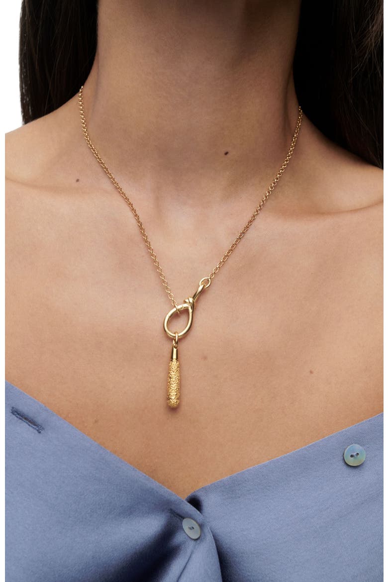Popcorn Large Drop Pendant, Alternate, color, Gold