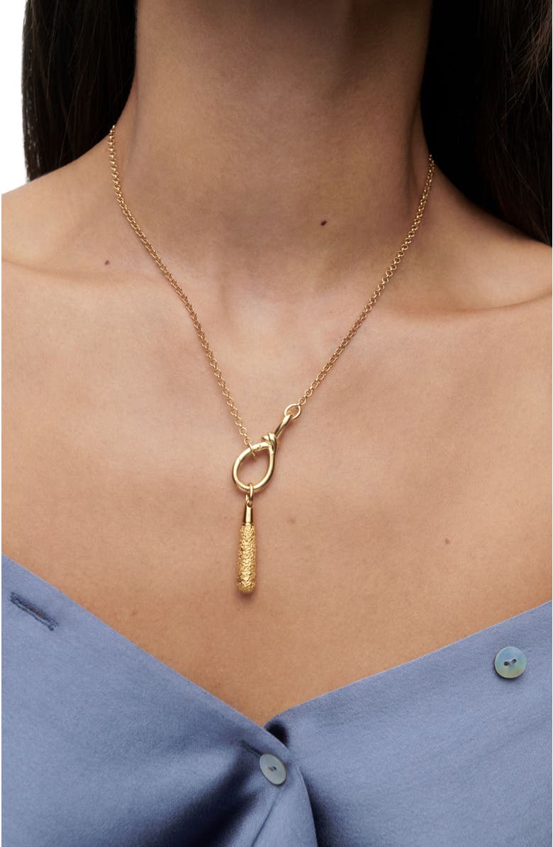 PDPAOLA Popcorn Large Drop Pendant, Alternate, color, Gold