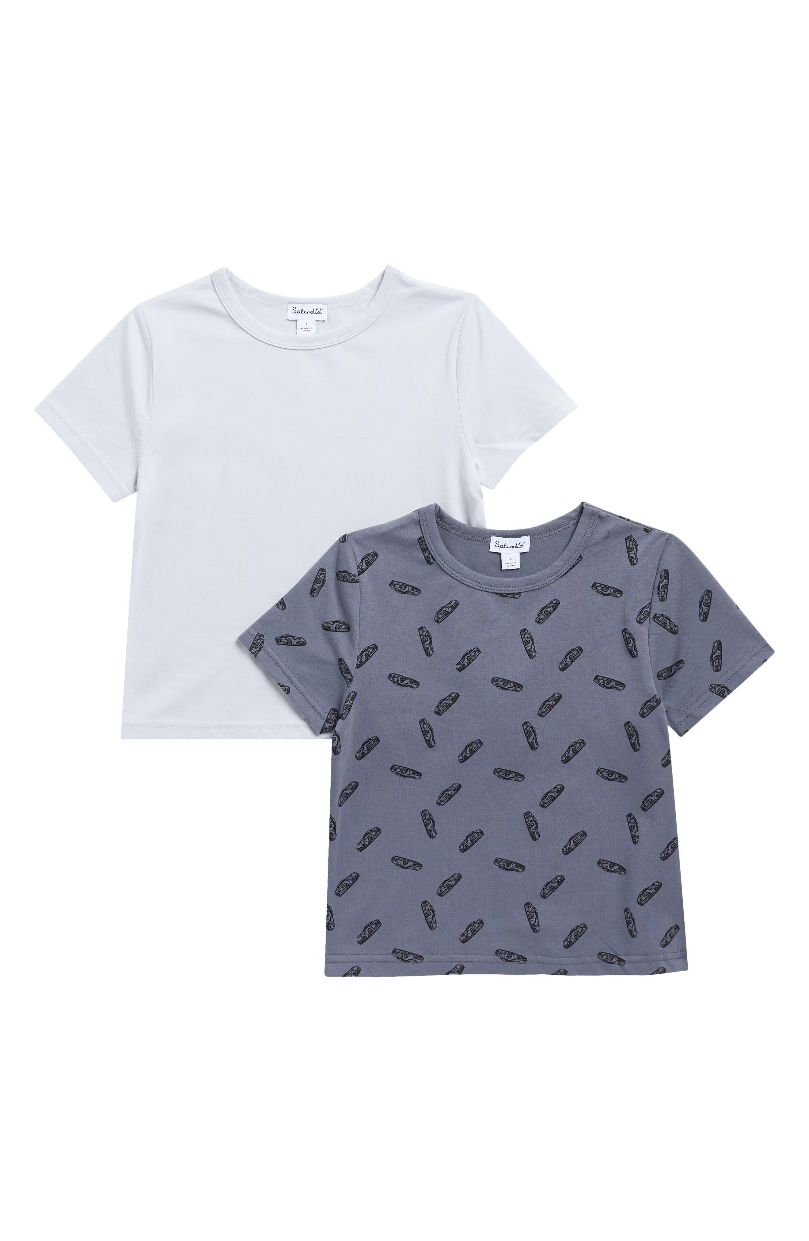 Splendid Print & Solid T-Shirt 2-Pack