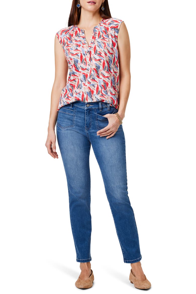 Coral Waves Tank Top, Alternate, color, NEUTRAL MULTI