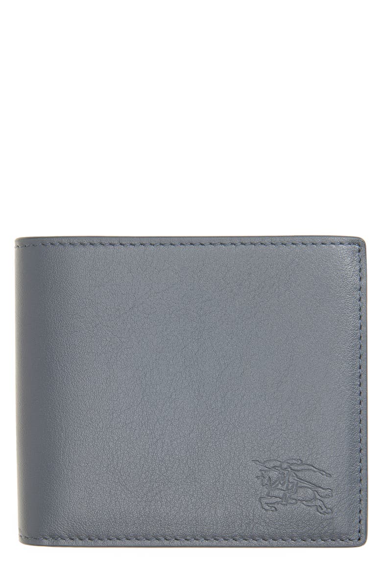 Equestrian Knight Design Leather Bilford Wallet, Main, color, WAVE BLUE
