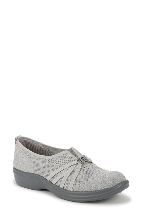 Bzees Niche Knit Slip-on Sneaker In Grey Knit