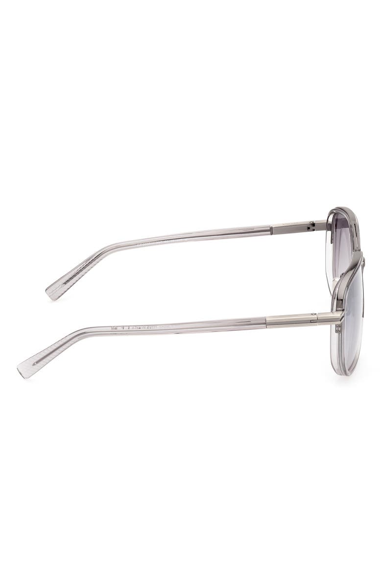 ZEGNA 56mm Navigator Polarized Sunglasses, Alternate, color,