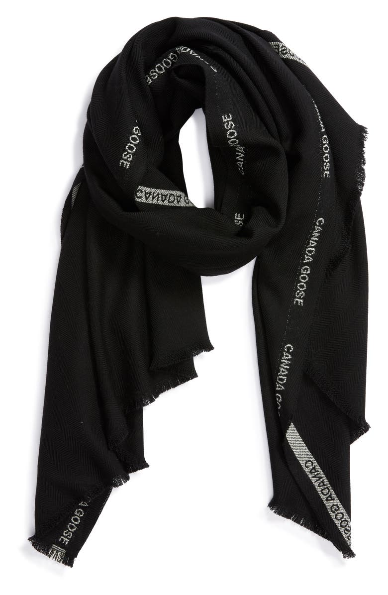 Canada Goose Selvedge Merino Wool Scarf, Alternate, color,