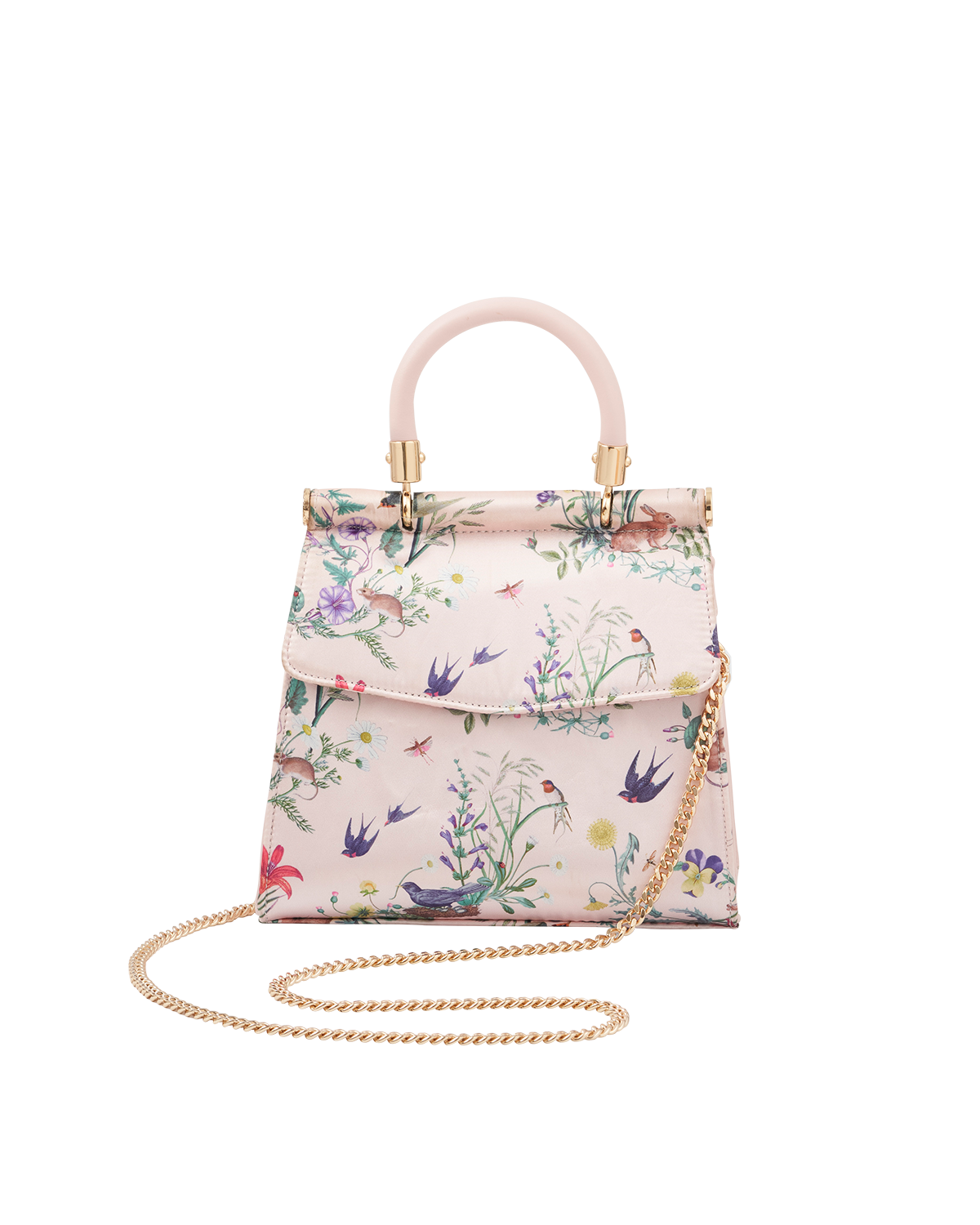 Fable England High Tea Mini Top Handle Tote, Alternate, color, Pink