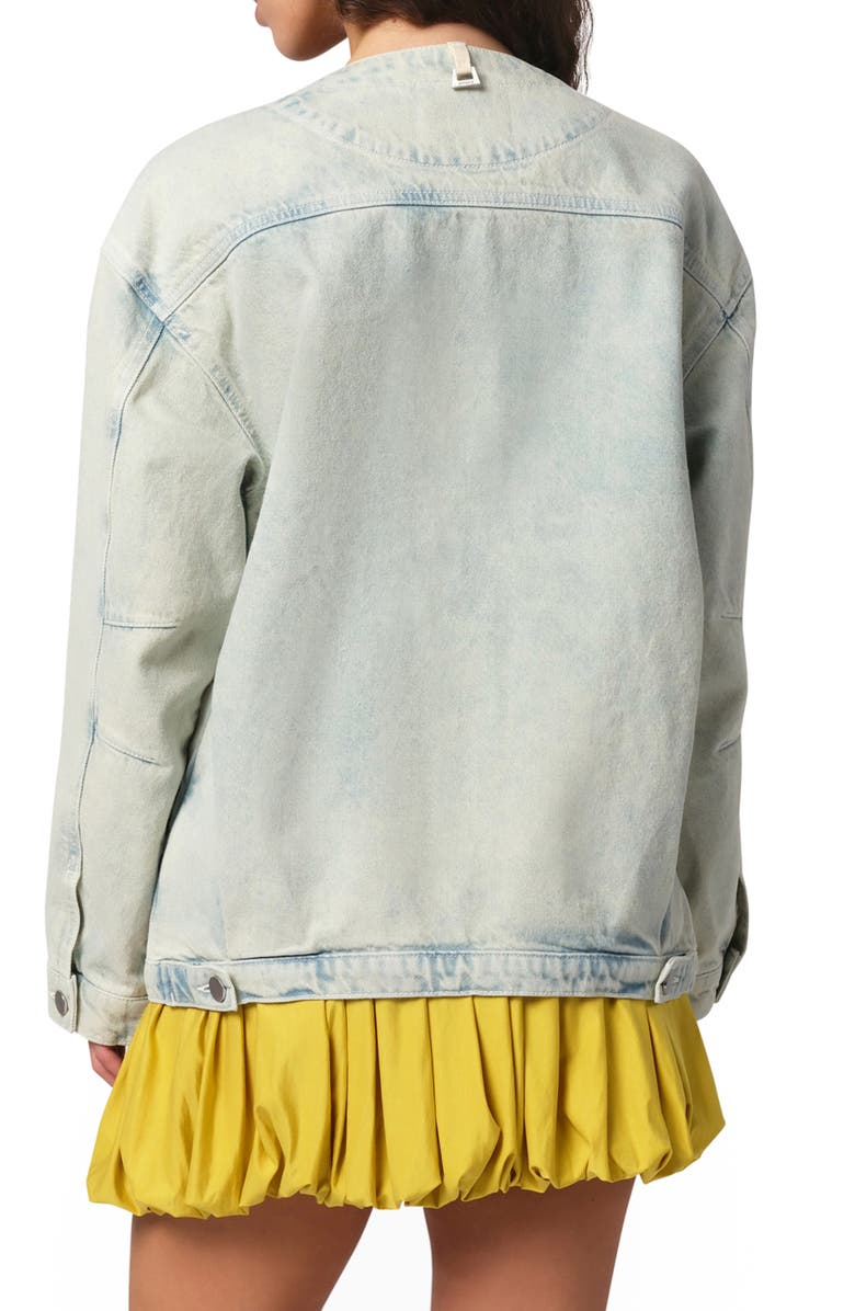 Apparis Barlow Scoop Neck Denim Jacket, Alternate, color, 