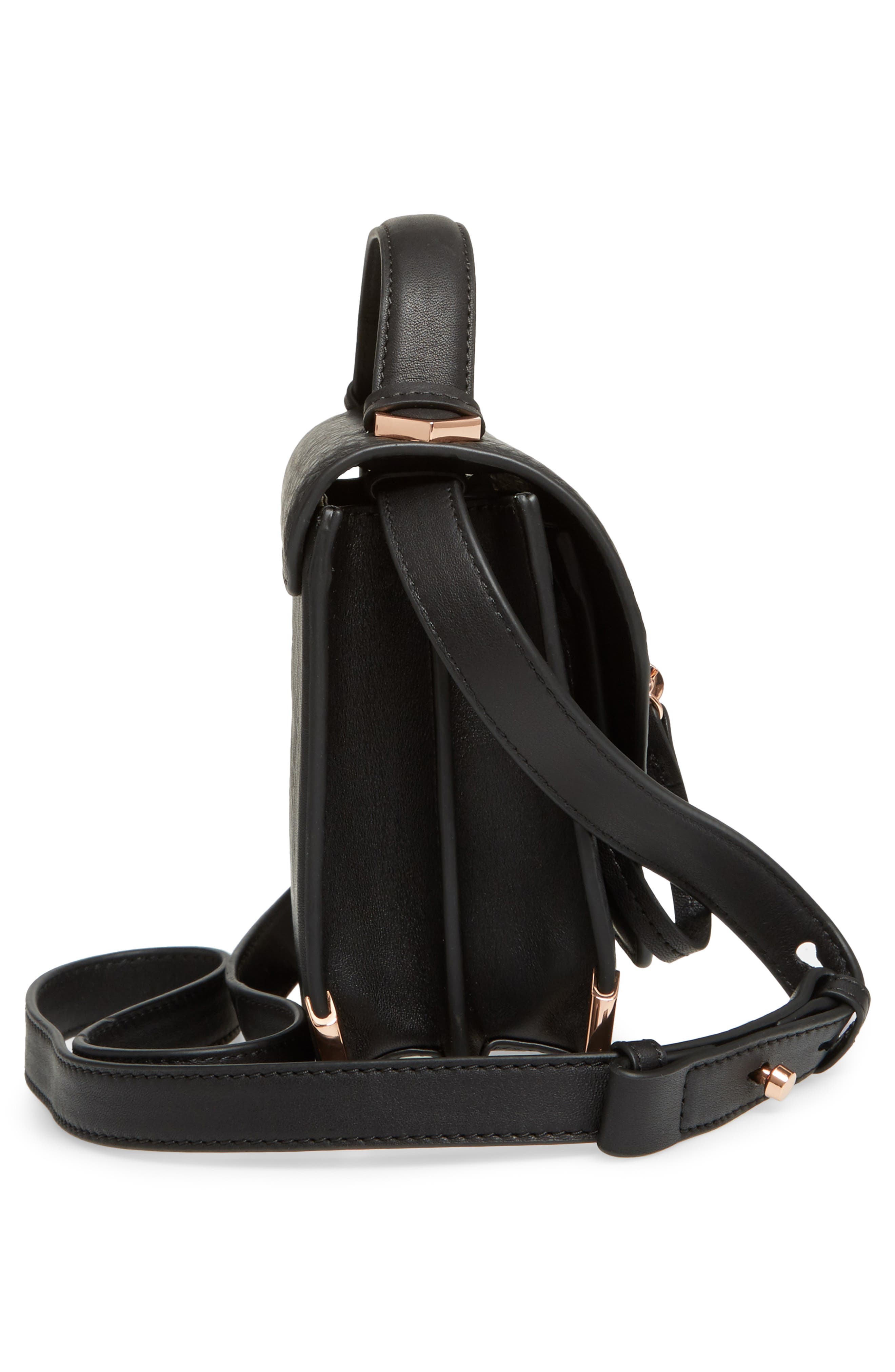 Mackage Mini Rubie Leather Shoulder Bag, Alternate, color, 