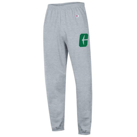 Men's Champion Heather Gray Charlotte 49ers Powerblend Fleece Team Sweatpants