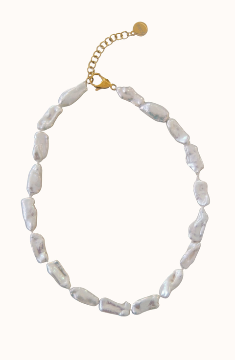Biwa Pearl Necklace