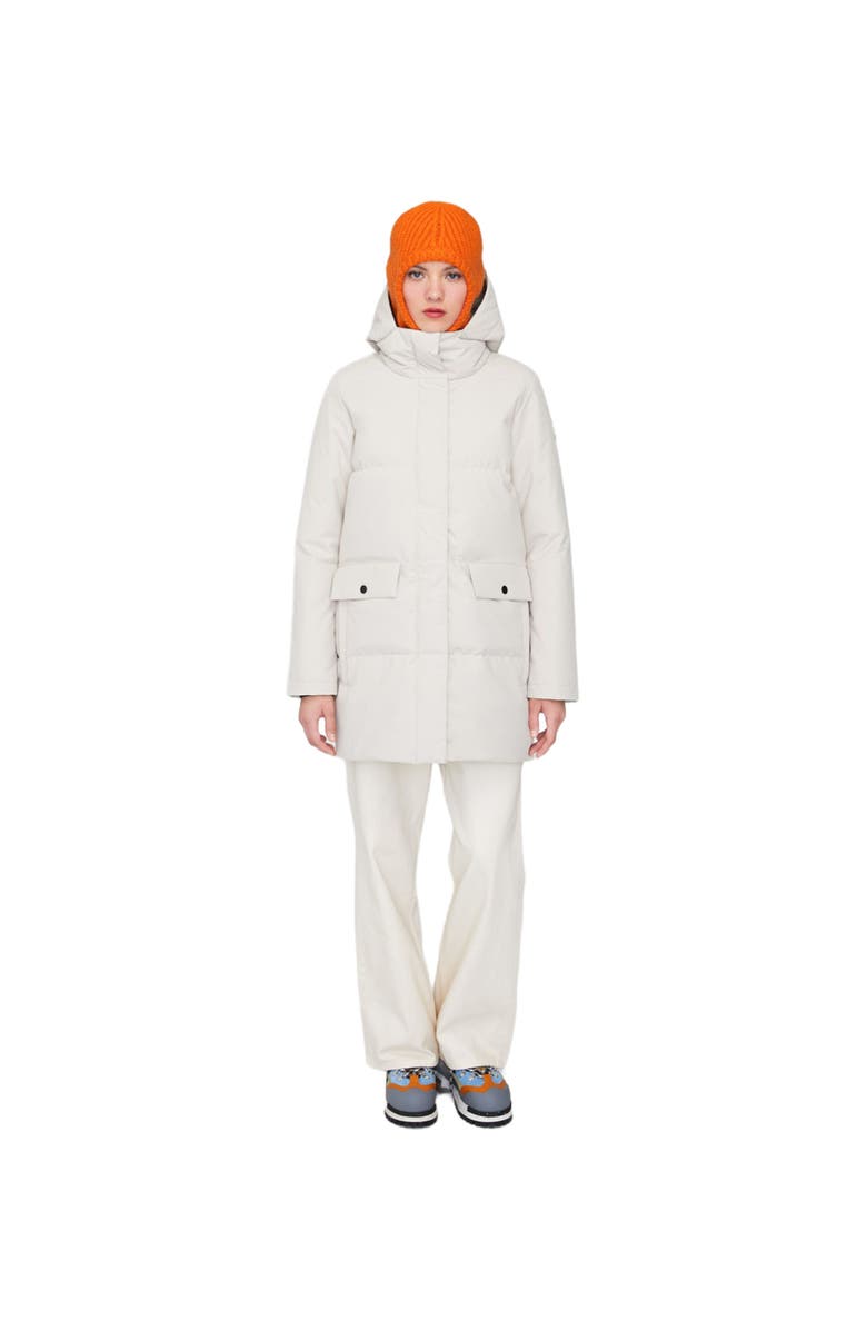 Quartz Co. CHLOE | Hooded Down Winter Jacket, Main, color, Oatmeal