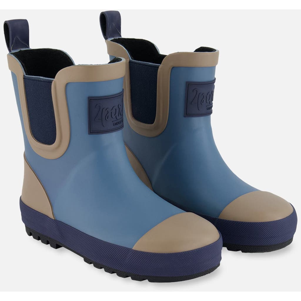 Deux Par Deux Baby Boy's Short Rain Boots Blue In Blue