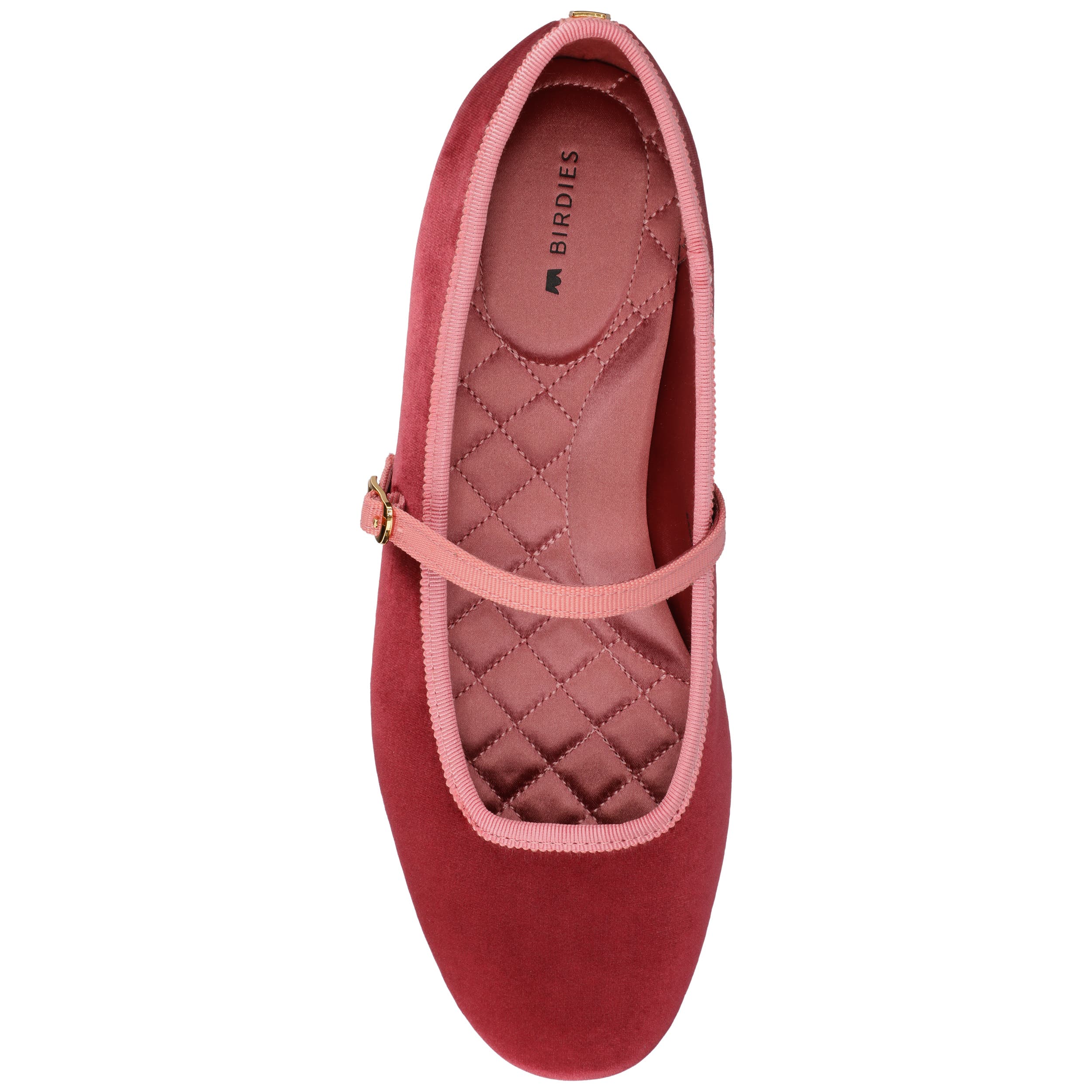 Birdies The Hummingbird Mary Jane Velvet, Alternate, color, Cognac Velvet