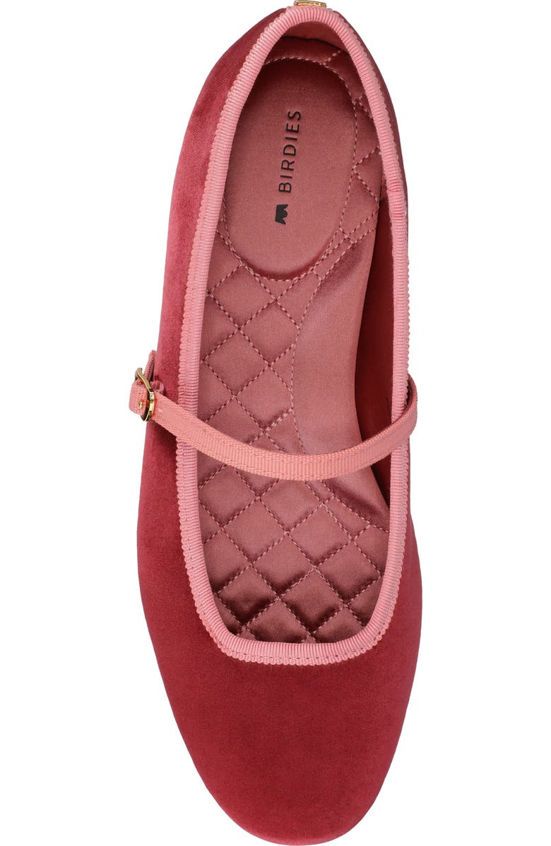 Birdies The Hummingbird Mary Jane Velvet, Alternate, color, Cognac Velvet