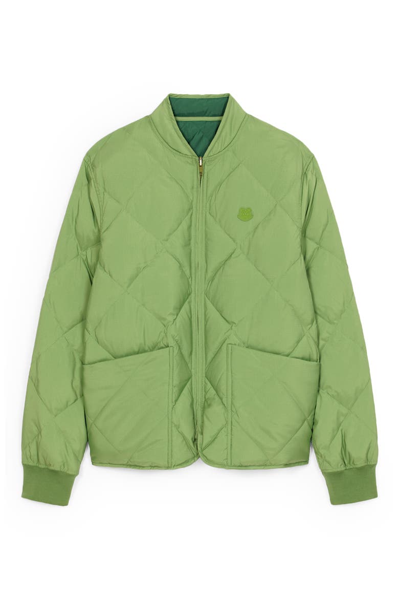 Men's Lightweight Reversible Quilted Down Jacket, Main, color, GREEN