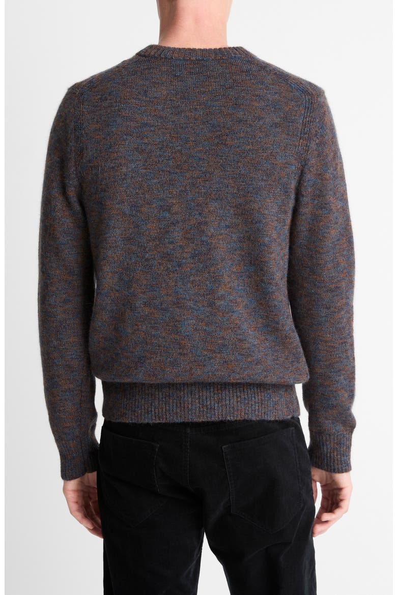 Multicolor Alpaca & Merinio Wool Crewneck Sweater, Alternate, color, COASTAL COMBO