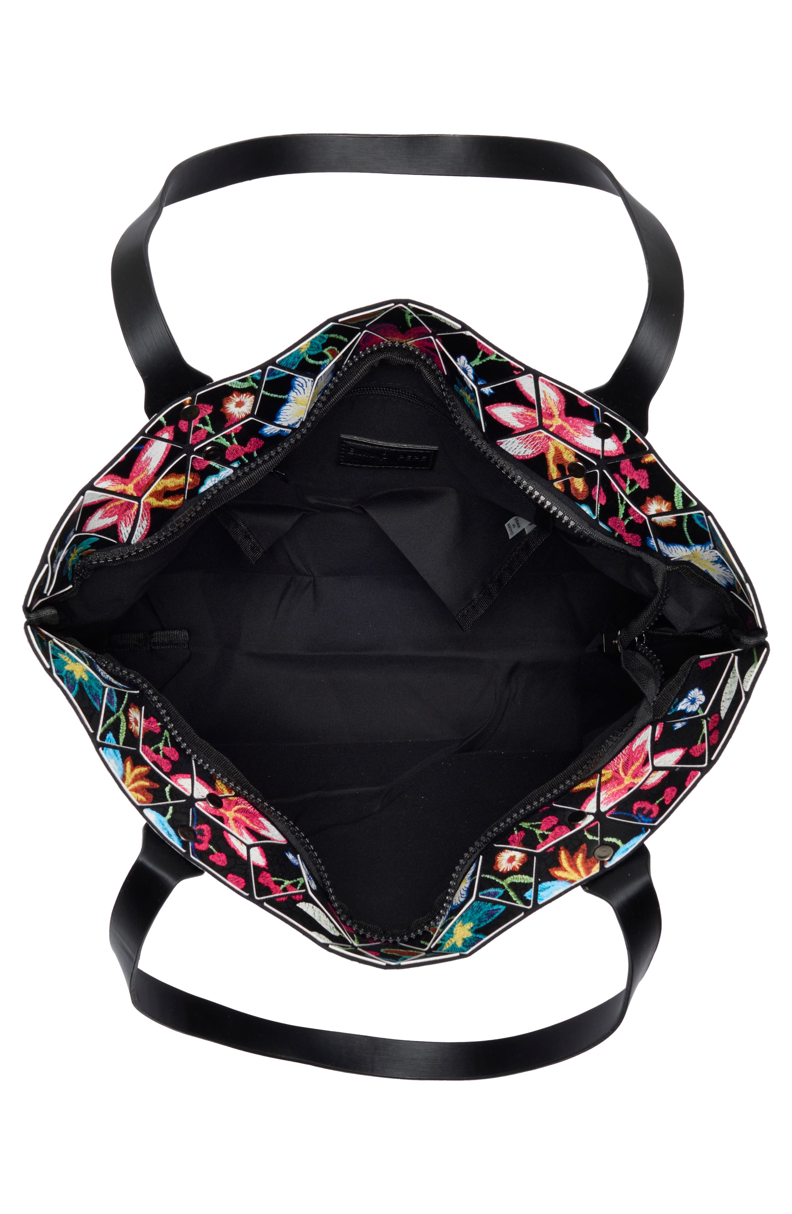 PATRIZIA LUCA Floral Tote Bag, Alternate, color, Black Floral