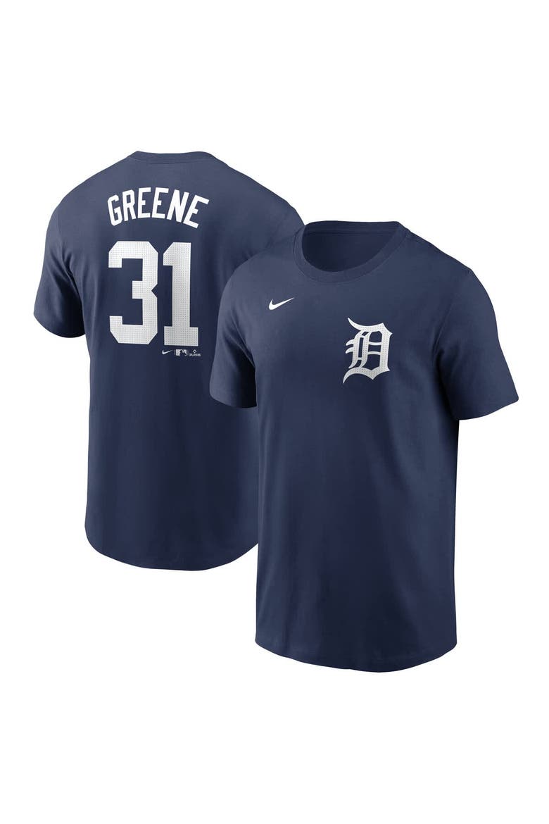 Men's Nike Riley Greene Navy Detroit Tigers Fuse Name & Number T-Shirt, Alternate, color, Navy