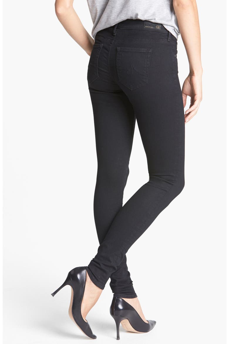 'The Absolute Legging' Skinny Jeans, Alternate, color, RAVEN