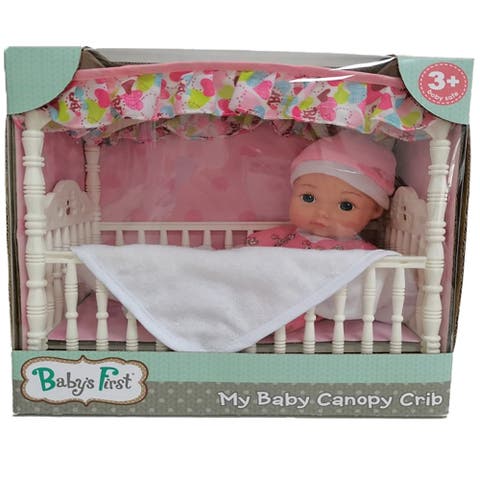Canopy Crib With Toy Doll