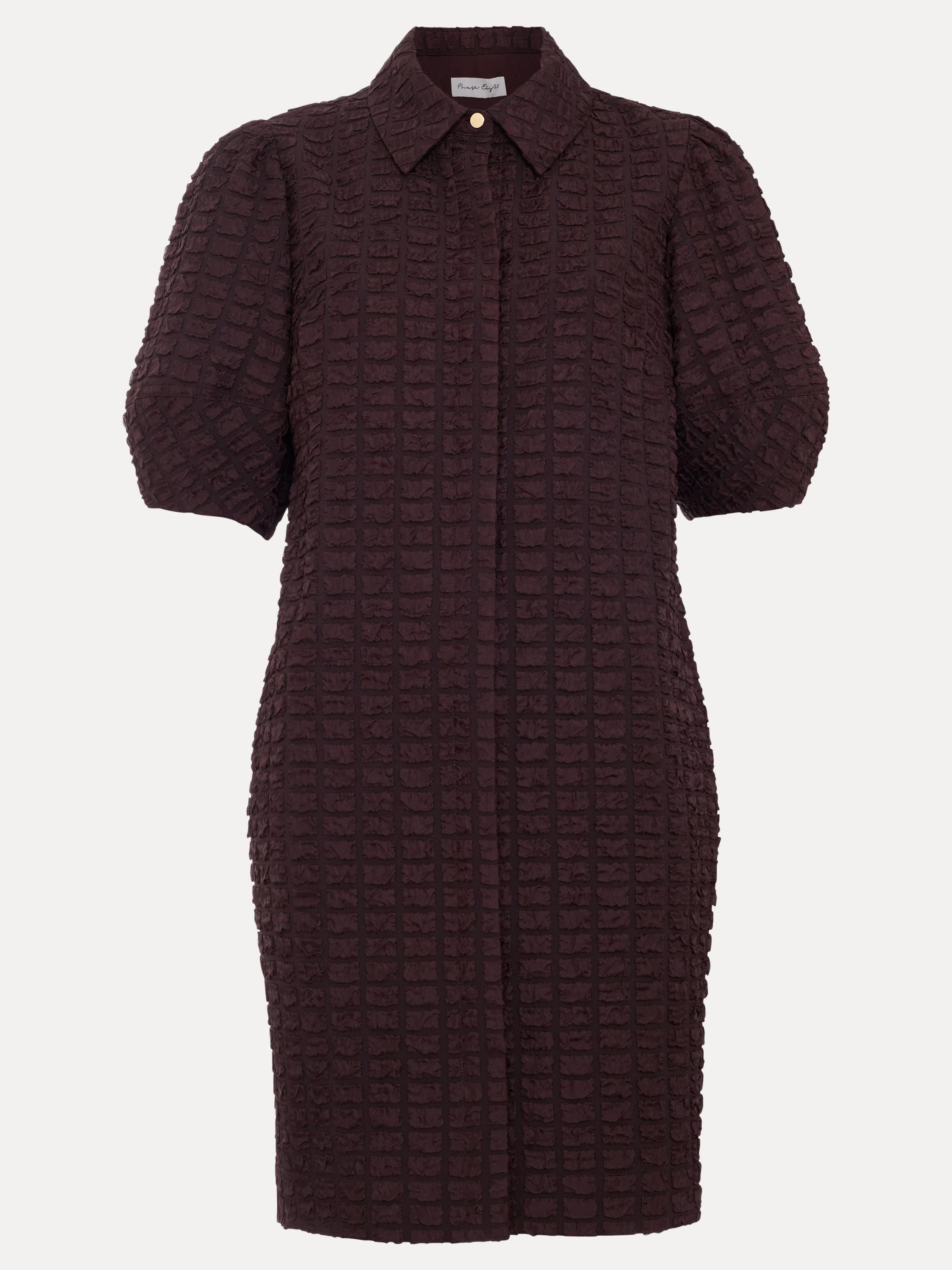 Phase Eight Yasmine Textured Mini Shirt Dress (Women) | Nordstrom