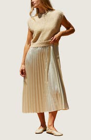 CRESCENT Twofer Sweater Top Dress