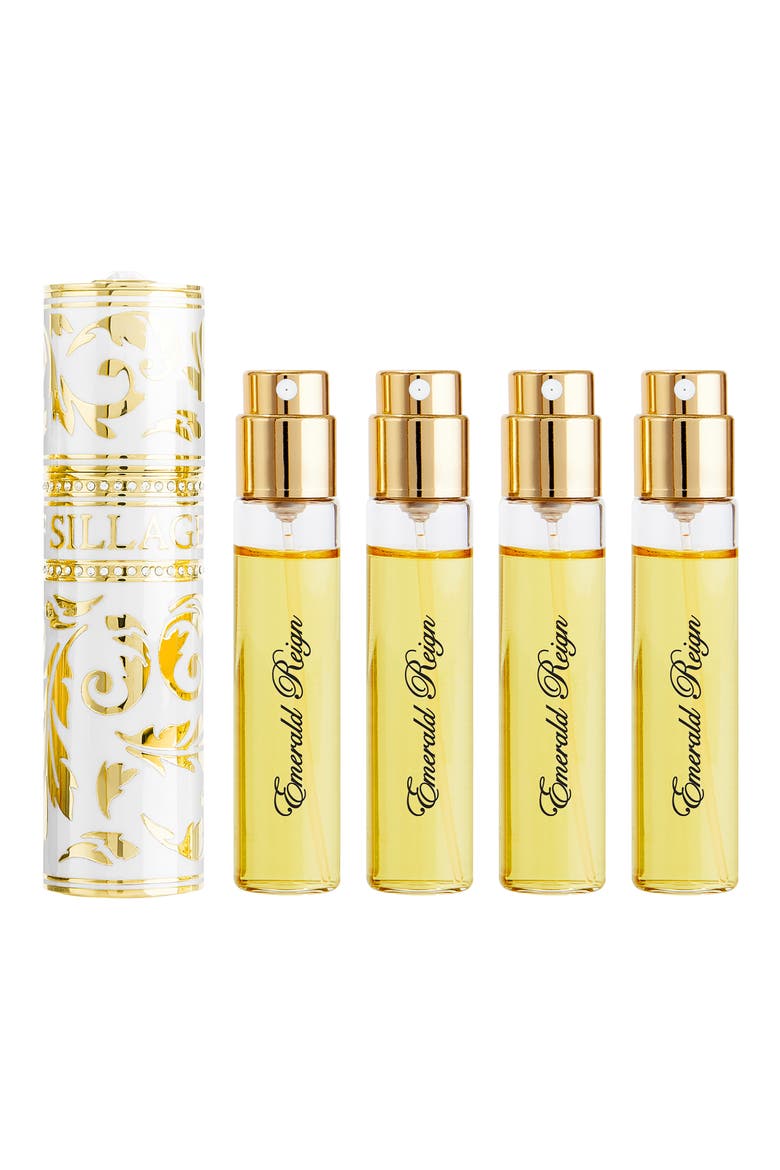 Blanche Or Emerald Reign Fragrance Travel Spray Set, Main, color, NO COLOR