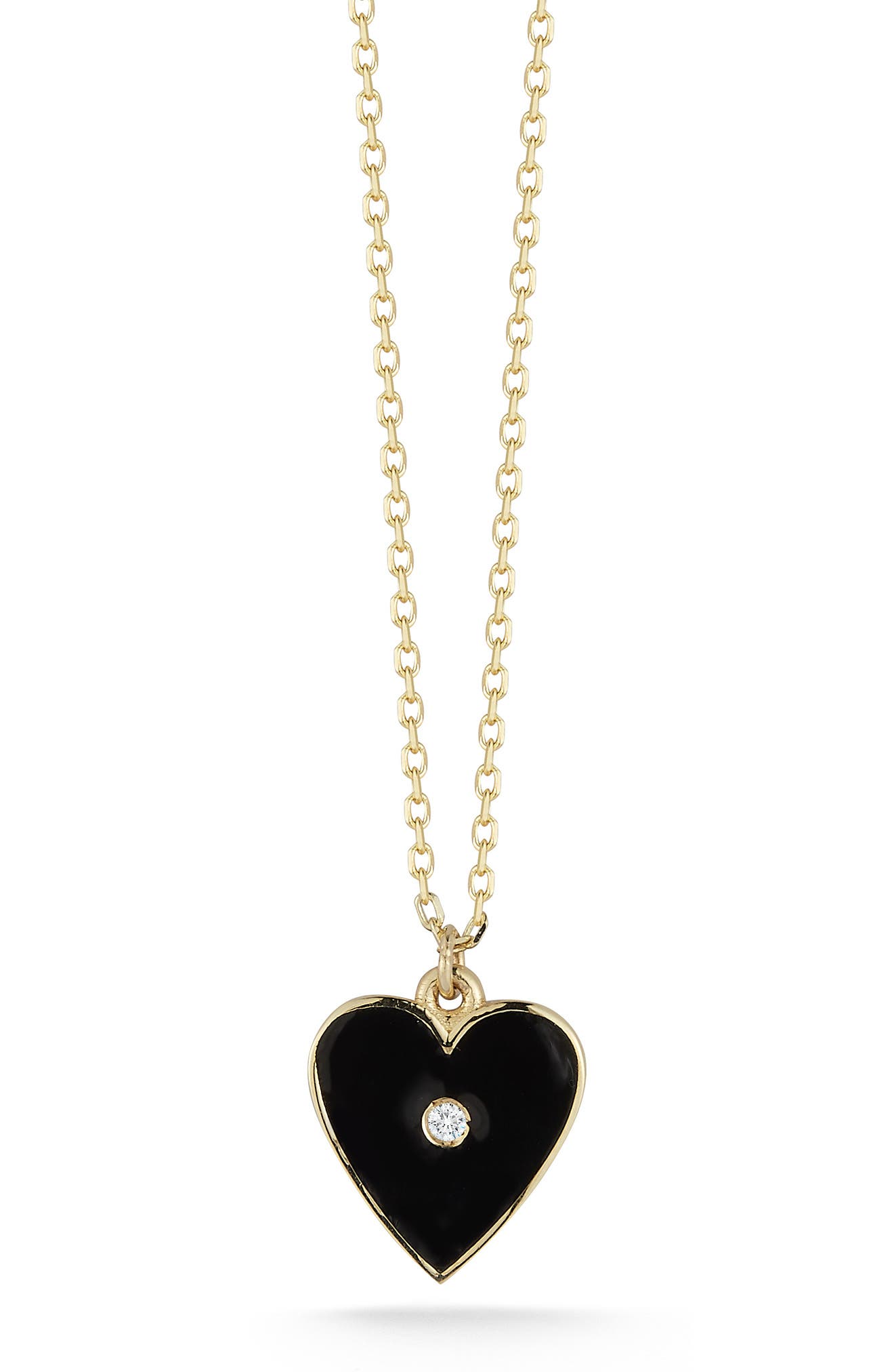 Ember Fine Jewelry 14K Gold Diamond Heart Pendant Necklace