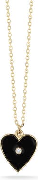Ember Fine Jewelry 14K Gold Diamond Heart Pendant Necklace