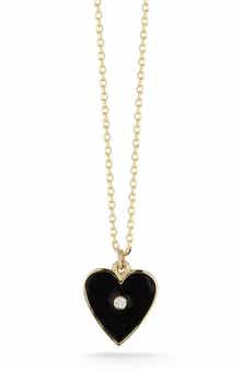 Ember Fine Jewelry 14K Gold Diamond Heart Pendant Necklace