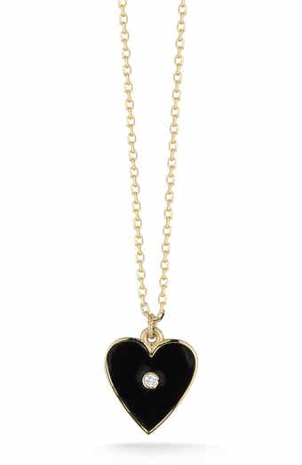 Ember Fine Jewelry 14K Gold Diamond Heart Pendant Necklace