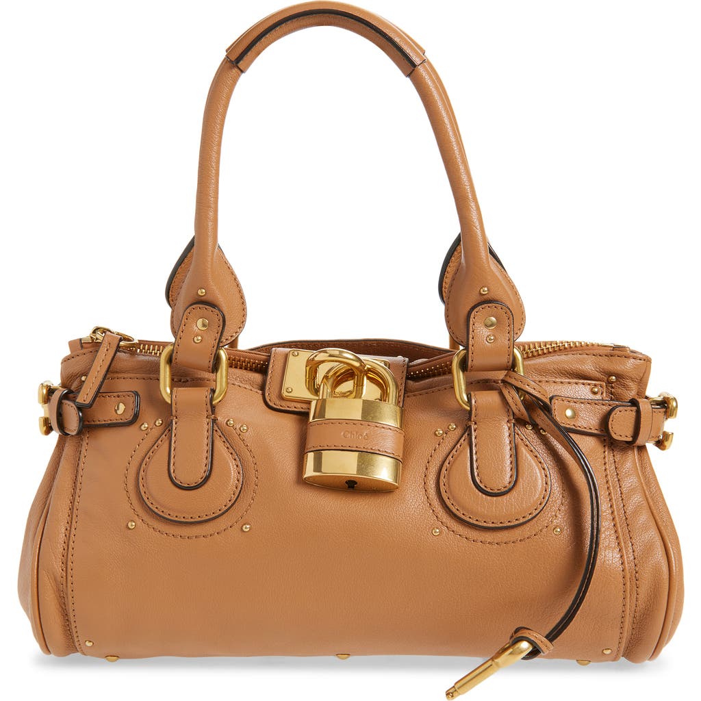 Chloé Womens Mustang Brown Paddington Leather Shoulder Bag